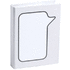 Muunneltava paperinippu Dosan adhesive notepad, valkoinen liikelahja logopainatuksella