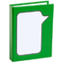 Muunneltava paperinippu Dosan adhesive notepad, vihreä liikelahja logopainatuksella