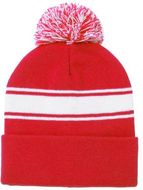 Myssy Baikof winter hat, punainen liikelahja logopainatuksella