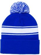 Myssy Baikof winter hat, sininen liikelahja logopainatuksella