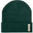 Myssy Daison organic cotton winter cap, tummanvihreä liikelahja logopainatuksella