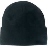 Myssy Lana winter hat, musta liikelahja logopainatuksella