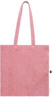 Ostoskassi Biyon cotton shopping bag, punainen liikelahja logopainatuksella