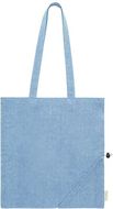 Ostoskassi Biyon cotton shopping bag, sininen liikelahja logopainatuksella