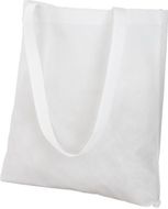 Ostoskassi Fair shopping bag, valkoinen liikelahja logopainatuksella