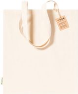 Ostoskassi Fizzy cotton shopping bag, luonnollinen liikelahja logopainatuksella