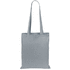 Ostoskassi Geiser cotton shopping bag, harmaa liikelahja logopainatuksella