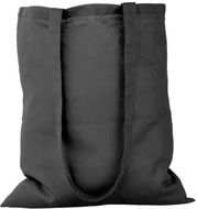 Ostoskassi Geiser cotton shopping bag, musta liikelahja logopainatuksella