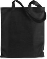 Ostoskassi Jazzin shopping bag, musta liikelahja logopainatuksella