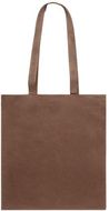 Ostoskassi Kaiba cotton shopping bag, ruskea liikelahja logopainatuksella