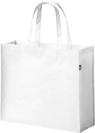 Ostoskassi Kaiso RPET shopping bag, valkoinen liikelahja logopainatuksella