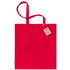 Ostoskassi Klimbou cotton shopping bag, punainen liikelahja logopainatuksella