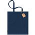 Ostoskassi Klimbou cotton shopping bag, tummansininen liikelahja logopainatuksella