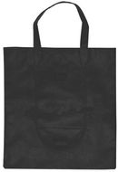 Ostoskassi Konsum foldable shopping bag, musta liikelahja logopainatuksella