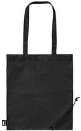 Ostoskassi Lulu foldable RPET shopping bag, musta liikelahja logopainatuksella