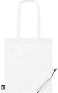 Ostoskassi Lulu foldable RPET shopping bag, valkoinen liikelahja logopainatuksella
