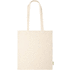 Ostoskassi Missam cotton shopping bag, beige liikelahja logopainatuksella