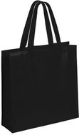 Ostoskassi Natia shopping bag, musta liikelahja logopainatuksella