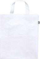 Ostoskassi Okada RPET shopping bag, valkoinen liikelahja logopainatuksella