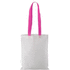 Ostoskassi Rambla shopping bag, valkoinen, fuksia liikelahja logopainatuksella