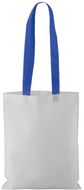 Ostoskassi Rambla shopping bag, valkoinen, sininen liikelahja logopainatuksella
