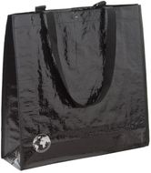 Ostoskassi Recycle shopping bag, musta liikelahja logopainatuksella