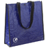 Ostoskassi Recycle shopping bag, sininen, musta liikelahja logopainatuksella