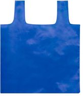 Ostoskassi Restun foldable RPET shopping bag, sininen liikelahja logopainatuksella