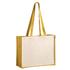 Ostoskassi Rotin shopping bag, keltainen liikelahja logopainatuksella