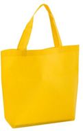 Ostoskassi Shopper shopping bag, keltainen liikelahja logopainatuksella