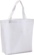 Ostoskassi Shopper shopping bag, valkoinen liikelahja logopainatuksella