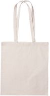 Ostoskassi Siltex cotton shopping bag, beige liikelahja logopainatuksella