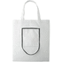 Ostoskassi SuboShop Fold B custom non-woven shopping bag, valkoinen, musta lisäkuva 1