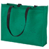 Ostoskassi Tucson shopping bag, musta, vihreä liikelahja logopainatuksella