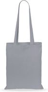 Ostoskassi Turkal cotton shopping bag, harmaa-tuhka liikelahja logopainatuksella