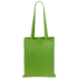 Ostoskassi Turkal cotton shopping bag, kalkinvihreä liikelahja logopainatuksella