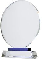 Palkinto Tournament crystal trophy, läpinäkyvä liikelahja logopainatuksella