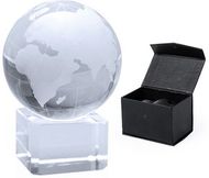 Palkinto World ball world, läpinäkyvä liikelahja logopainatuksella