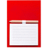 Paperinippu Yakari magnetic notepad, punainen liikelahja logopainatuksella