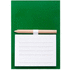 Paperinippu Yakari magnetic notepad, vihreä liikelahja logopainatuksella