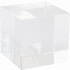 Paperipaino Tampa glass cube, läpinäkyvä liikelahja logopainatuksella