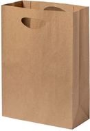 Paperipussi Haspun paper bag, luonnollinen liikelahja logopainatuksella