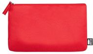 Pesuvälinepussi Akilax RPET cosmetic bag, punainen liikelahja logopainatuksella