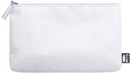 Pesuvälinepussi Akilax RPET cosmetic bag, valkoinen liikelahja logopainatuksella