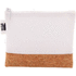 Pesuvälinepussi CreaBeauty Cork S RPET custom cosmetic bag, valkoinen lisäkuva 1