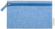 Pesuvälinepussi Halgar cosmetic bag, sininen liikelahja logopainatuksella