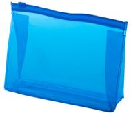 Pesuvälinepussi Iriam cosmetic bag, sininen liikelahja logopainatuksella