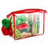Pesuvälinepussi Losut cosmetic bag, punainen, läpinäkyvä lisäkuva 3