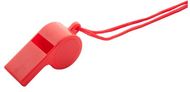 Pilli Claxo whistle, punainen liikelahja logopainatuksella