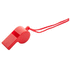 Pilli Claxo whistle, punainen liikelahja logopainatuksella